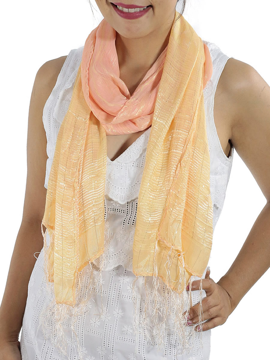 Baby Pink Silk Scarf