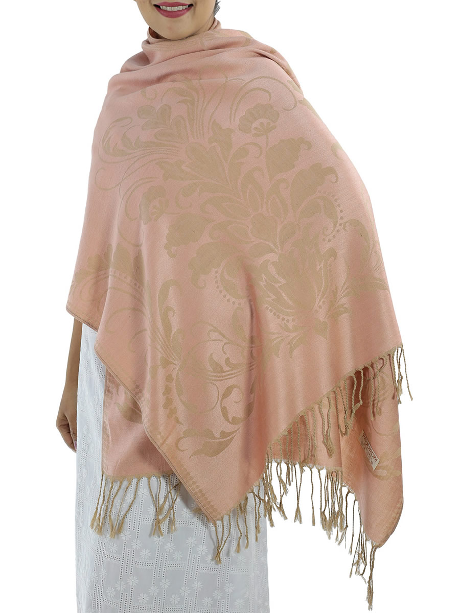 Patterned Pink Pashmina