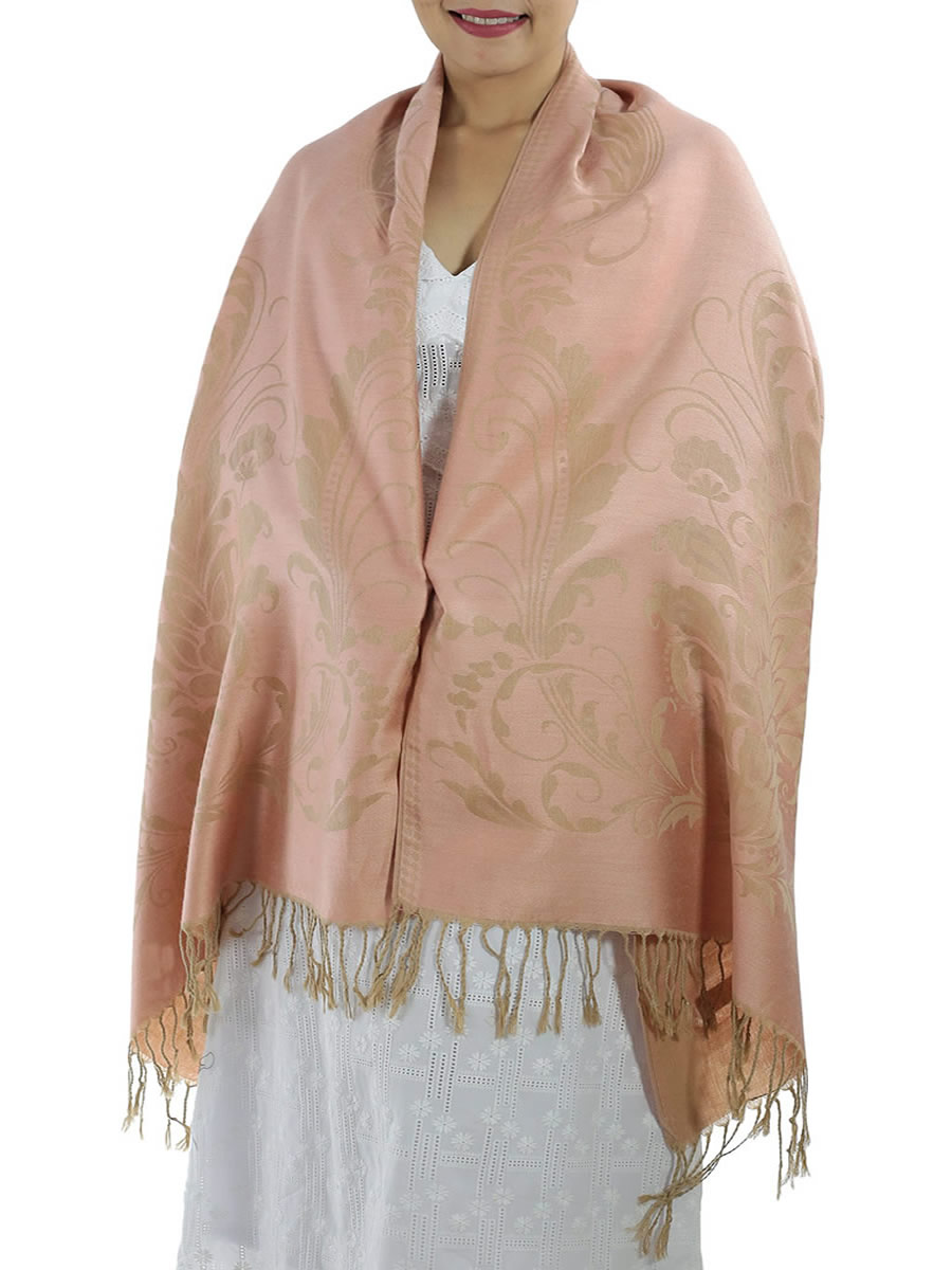 Patterned Pink Pashmina