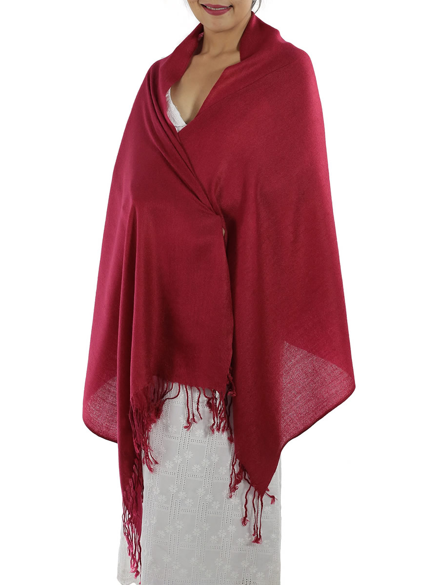 Red Pashmina