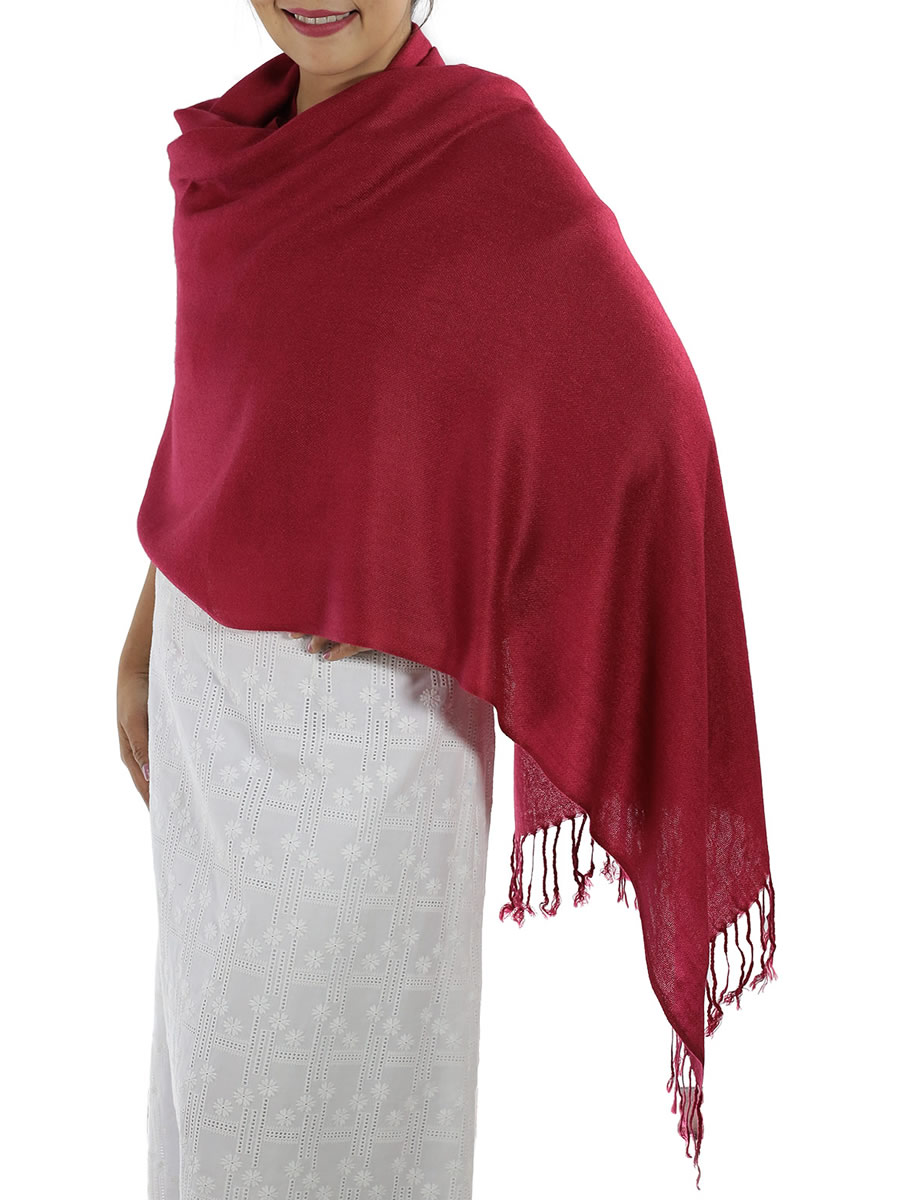 Red Pashmina