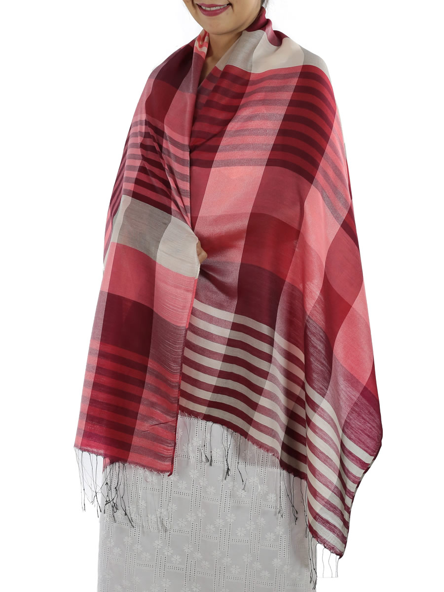Red Plaid Scarf