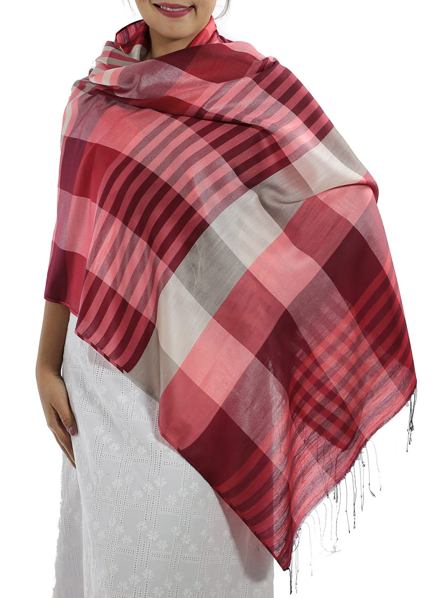 Red Plaid Scarf