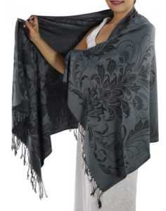 buy grey pashmina scarf