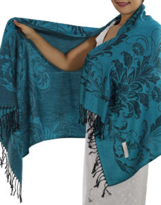 buy light blue pashmina scarf 1
