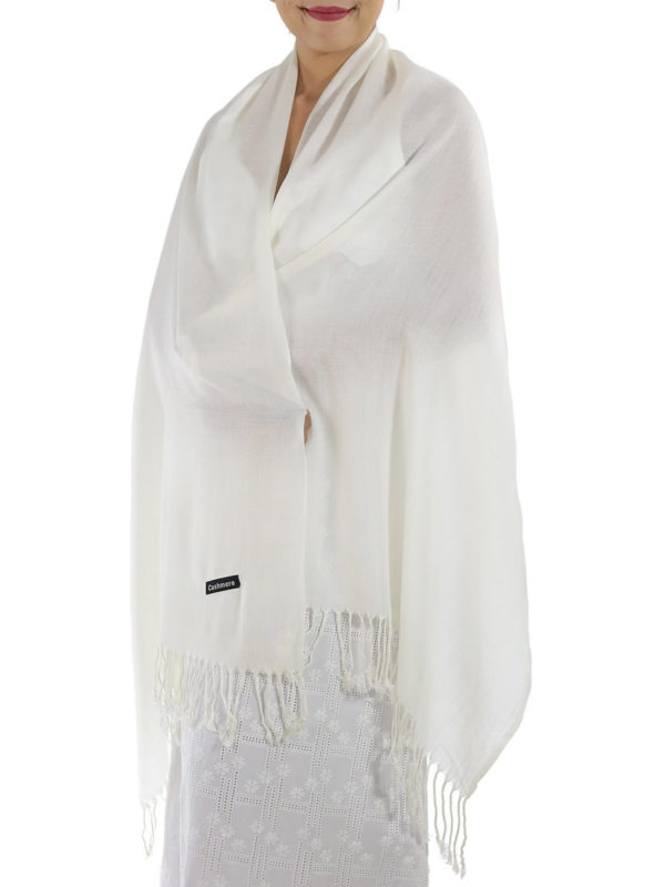 ivory cashmere shawl
