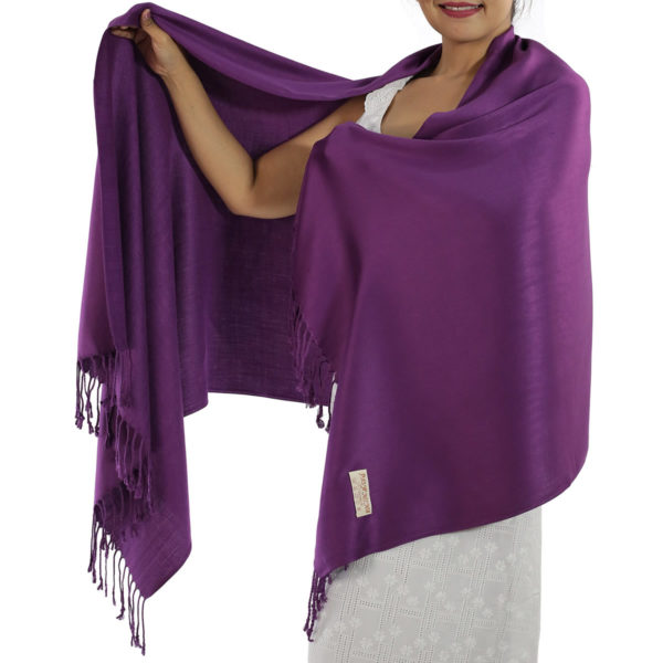 purple pashmina scarf